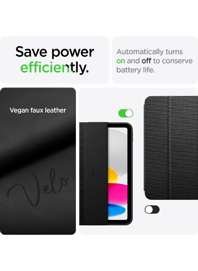 Spigen حافظة Urban Fit لجهاز iPad الجيل 11 (2025) مقاس 11 بوصة وحافظة iPad الجيل 10 (2022) مقاس 10.9 بوصة من قماش فاخر مع حامل قلم - أسود - Image 5